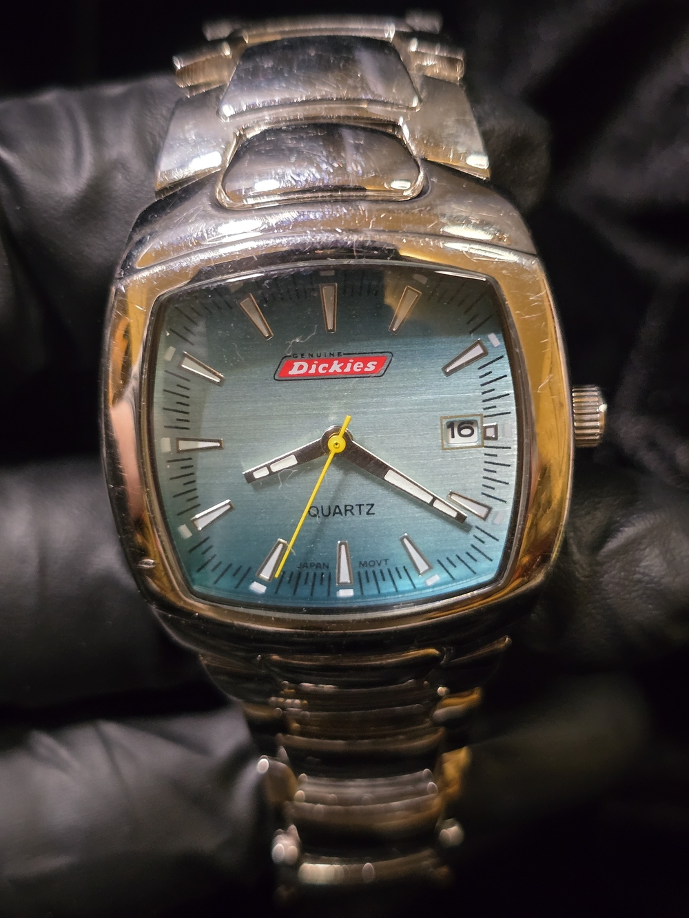 Dickies Stainless Steel Quartz Watch with Blue Gradient Dial